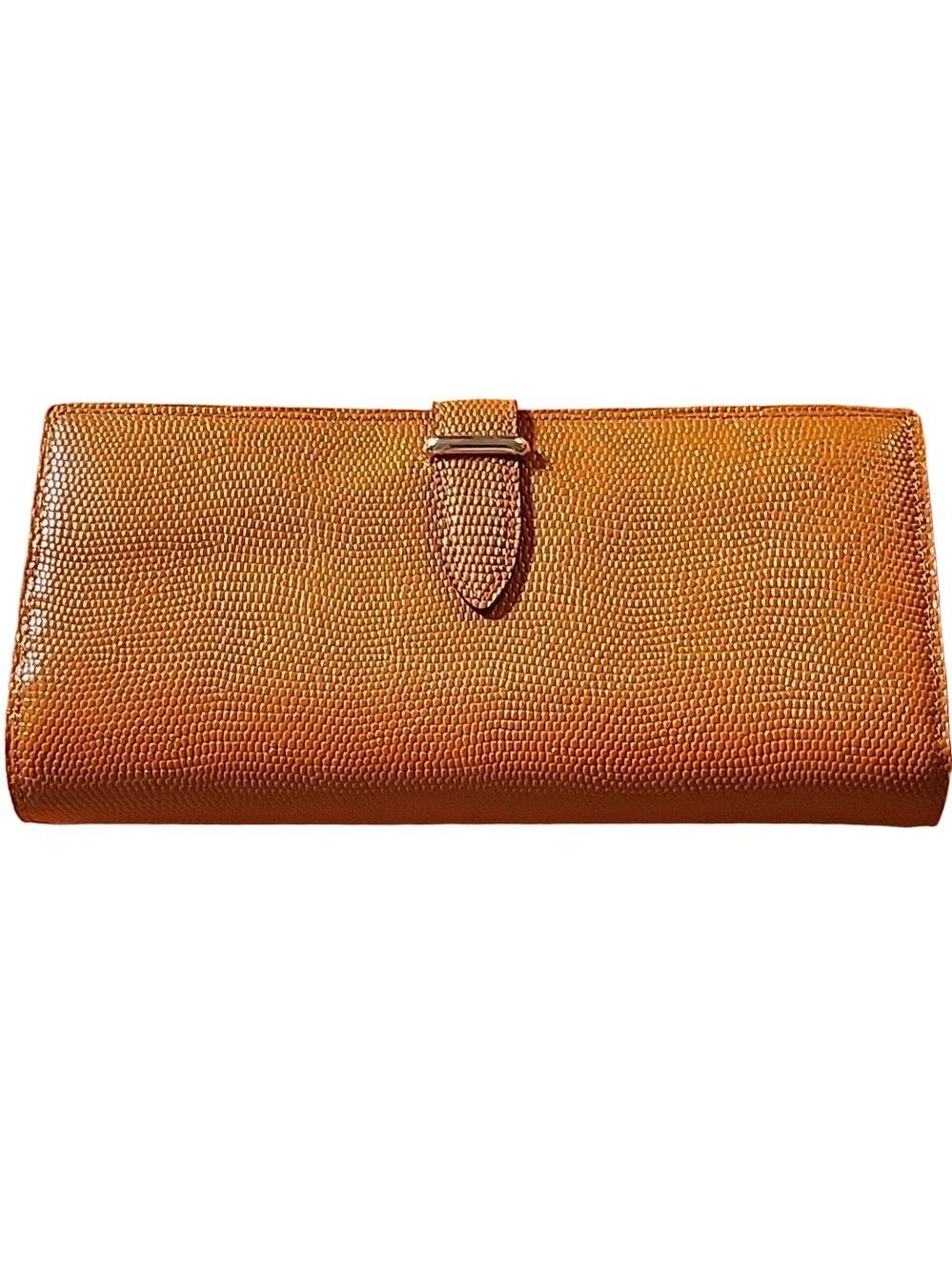 epoi GANZO long wallet orange